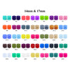 14mm & 17mm silicone hexagon solid color beads wholesale