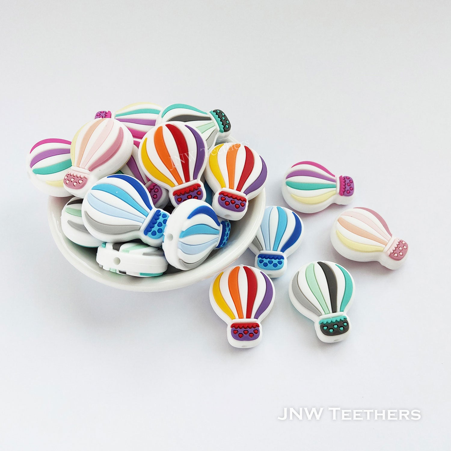 Silicone balloon beads