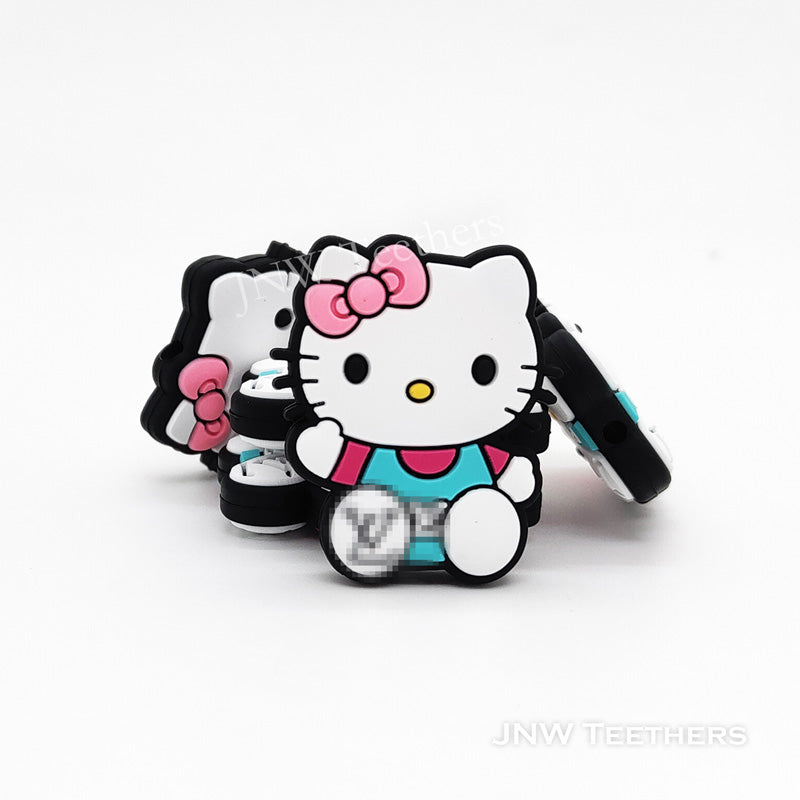  Kitty Cat Silicone Focal Beads