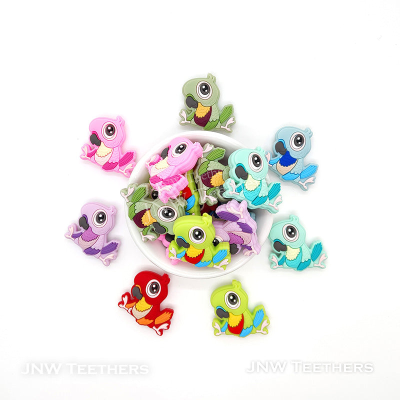 Silicone Parrot Focal Beads