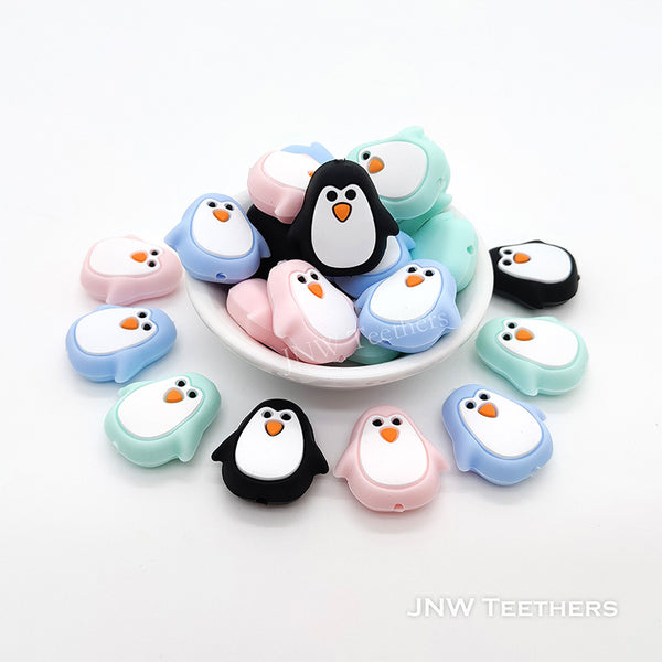 Penguin Silicone Focal Beads
