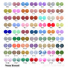 JNWTeethers 9mm silicone round beads color charts