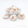 White Sheep Silicone Focal Beads