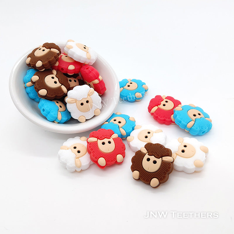 Sheep Silicone Focal Beads JNWTeethers