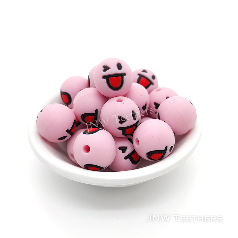 Emojo Silicone Beads pink