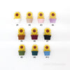 Sunflower Pot Silicone Focal Beads