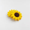 Bright Yellow 40mm Large Sunflower Silicone Beads