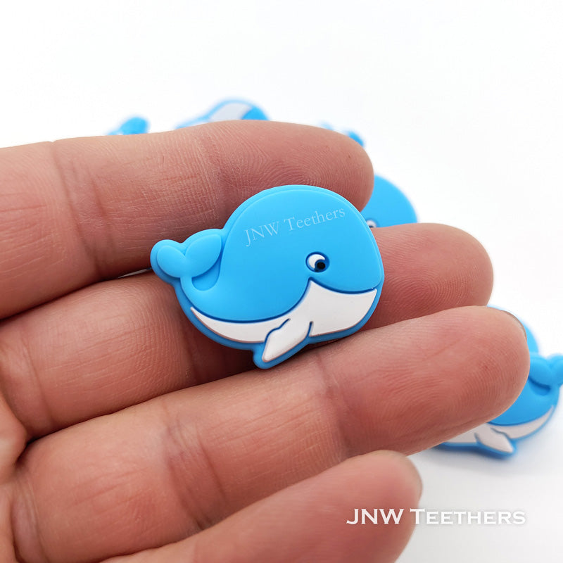 silicone Whale focal beads