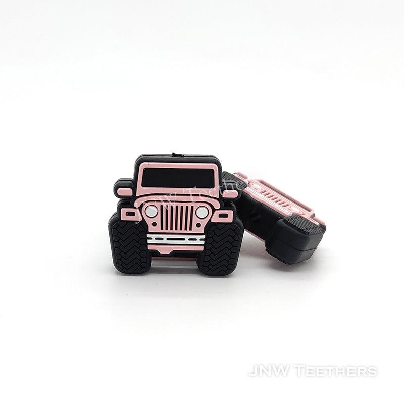Pink   Car Silicone-Beads