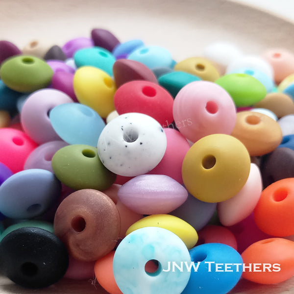 12mm Silicone Saucers - 100 Beads