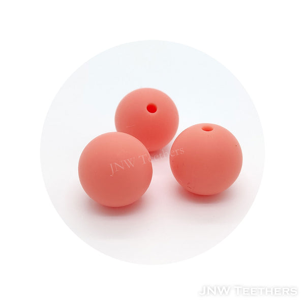 Silicone Rounds - Bright Coral Azalea 107