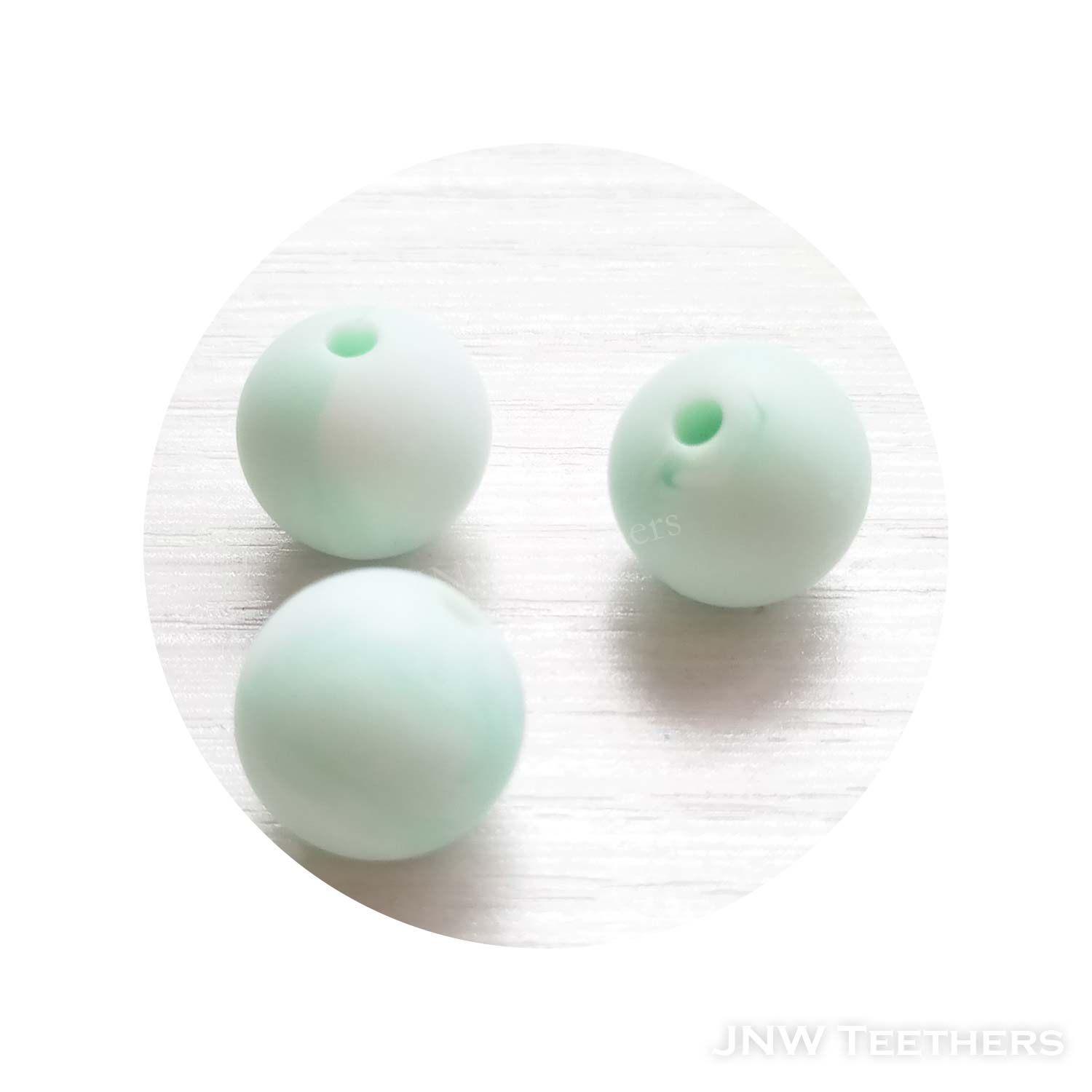 Silicone Rounds - Marble Mint #60