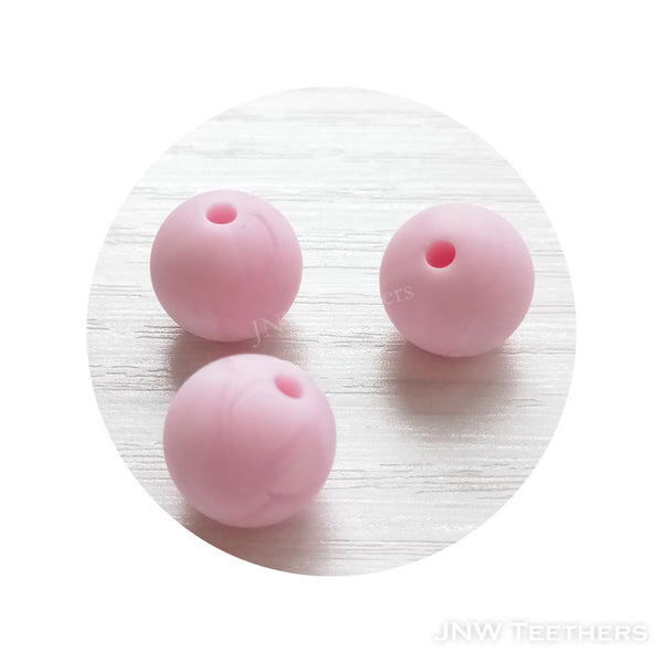 Silicone Rounds - Marble Pink 56