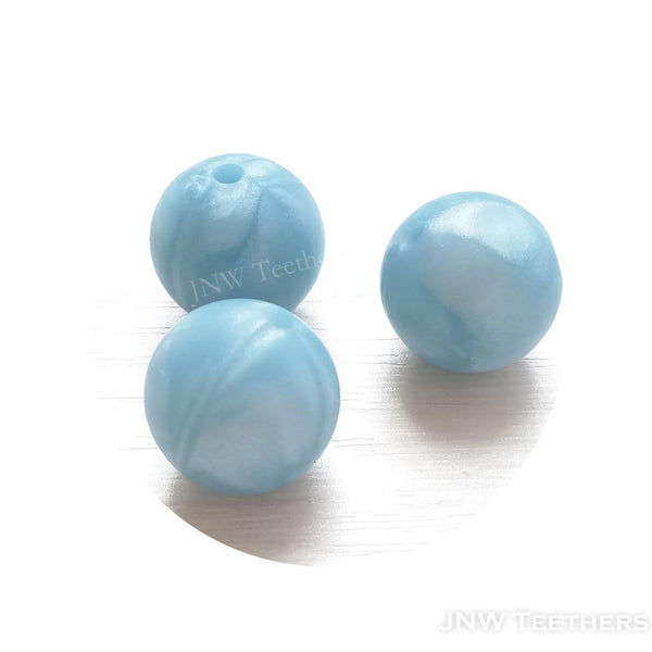 Silicone Rounds - Pearl Blue 66