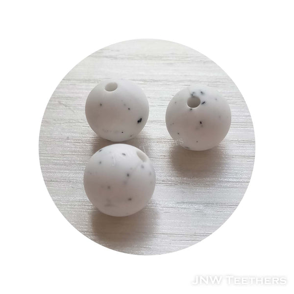 Silicone Rounds - White Granite 64