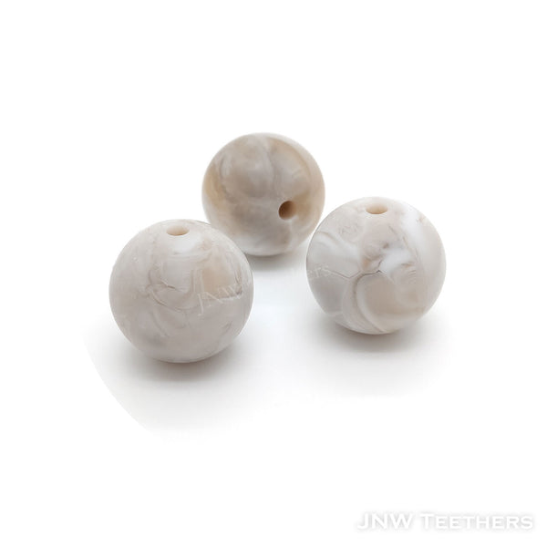 Silicone Rounds - Marble Caramel 69