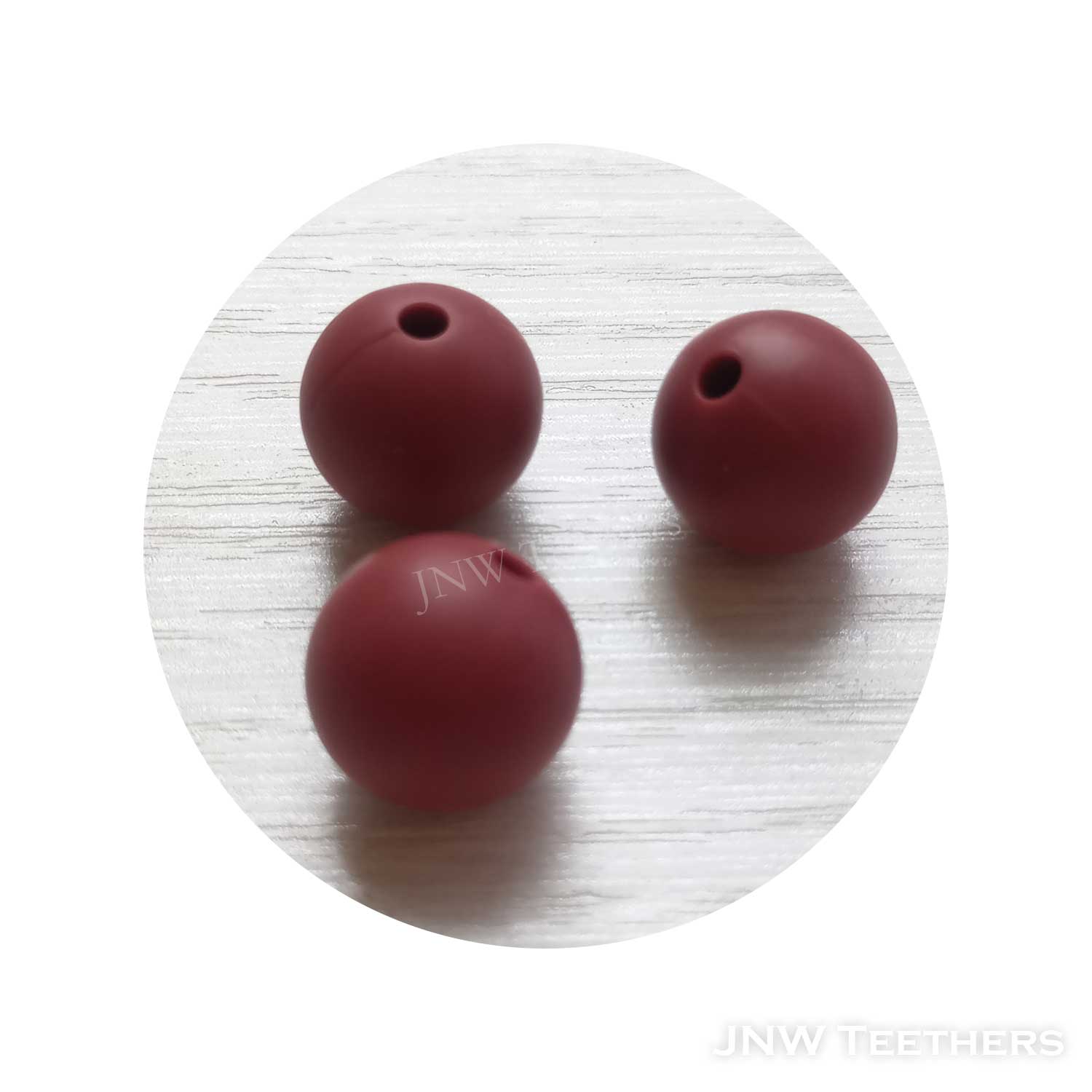 Silicone Rounds Maroon 80