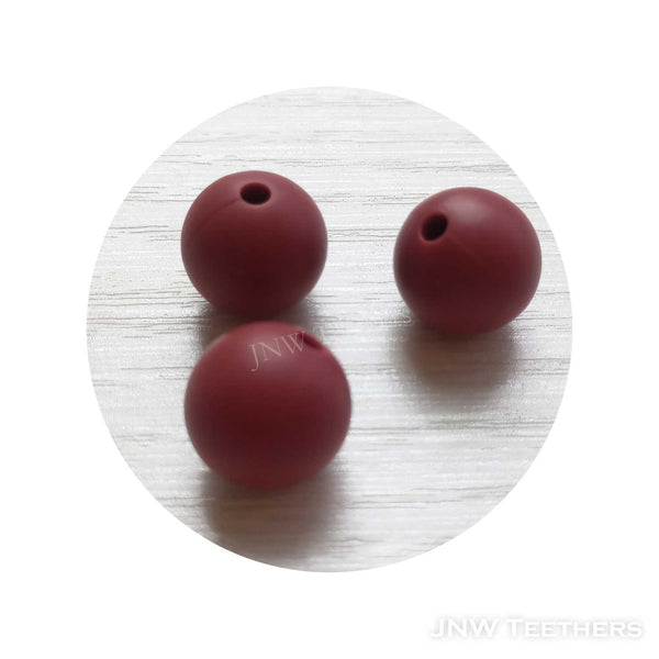 Silicone Rounds Maroon 80