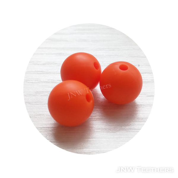 Silicone round beads Orange Peel #8