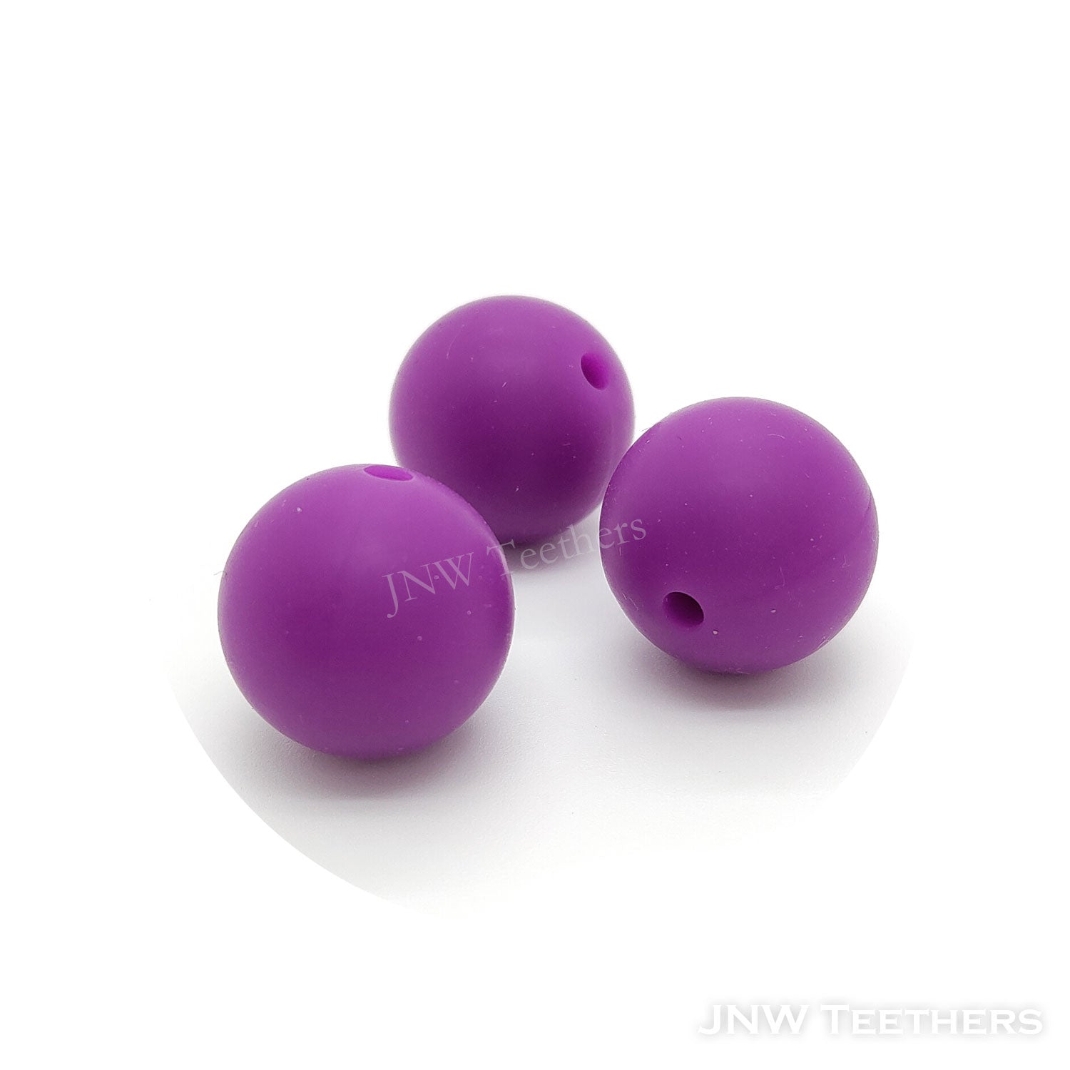 Silicone round pearls Dark Magenta 130