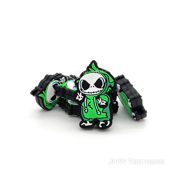 Monster Baby in Green Suit Silicone Focal Beads