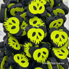 Skull mouse silicone focal beads apple green
