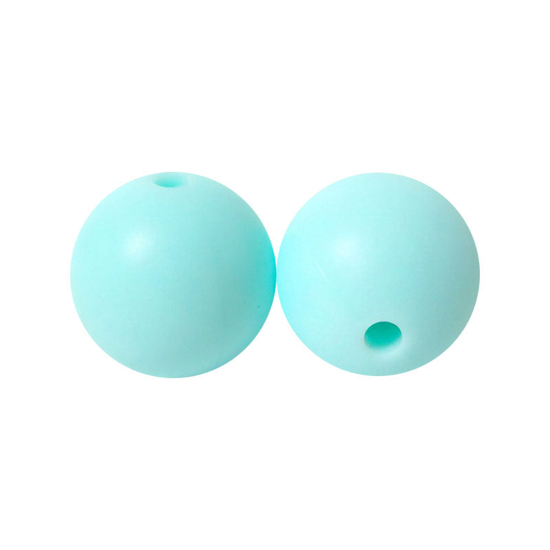 100 12mm Round Silicone Beads