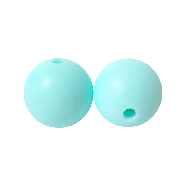 100 12mm Round Silicone Beads