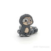 Sloth silicone focal beads gray