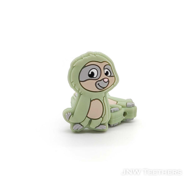 Sloth silicone focal beads lint