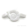 White Snail Silicone Beads