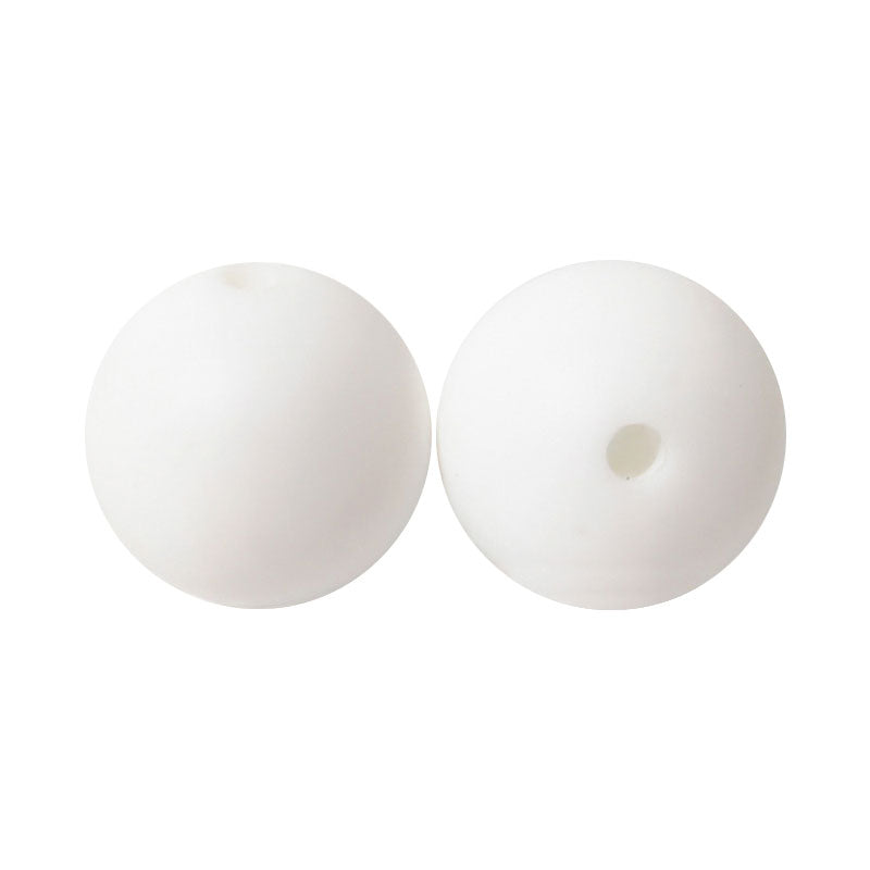 100 12mm Round Silicone Beads
