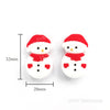 Snowman Silicone Focal Beads