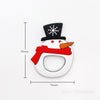 Snowman silicone teether