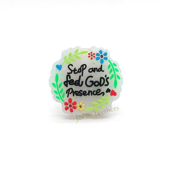 Stop and Feel God's Presence Focal Beads
