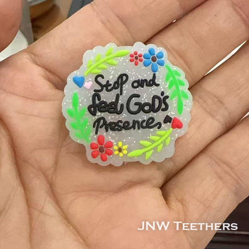 Stop and Feel God's Presence Focal Bead
