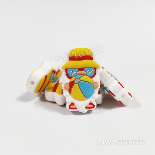 Summer Gnome silicone focal beads