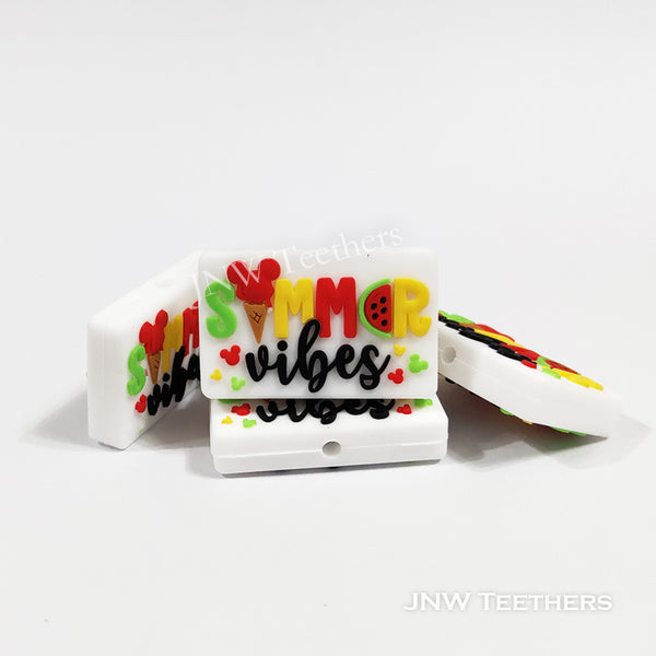 Summer vibes silicone focal beads