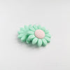 40mm Large Sunflower Silicone Beads mint