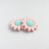 40mm Large Sunflower Silicone Beads pink