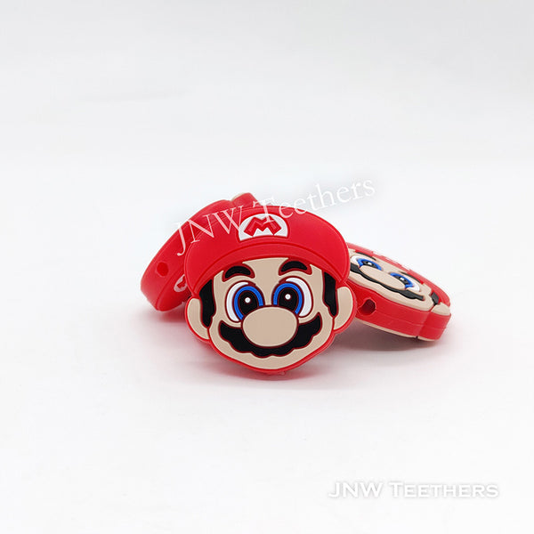 Pack 5 Mario Silicone Focal Beads