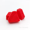 Red silicone super mom focal beads