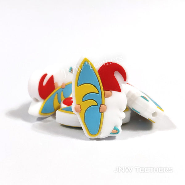 Surfbord summer gnome silicone focal beads