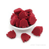 Red wool sweater silicone focal beads