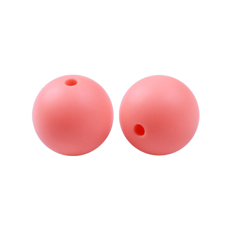 100 12mm Round Silicone Beads
