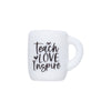 Teach love inspire printed coffee mug silicone beads wholesale