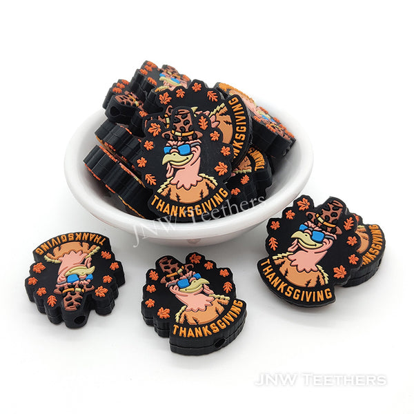 Thanksgiving turkey silicone focal beads
