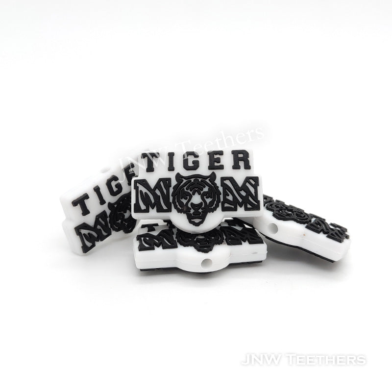 Tiger mom silicone focal beads