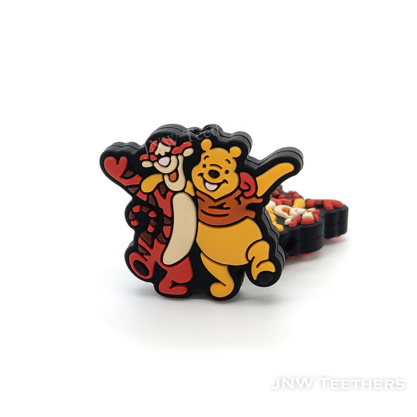 Tiger and bear silicone focal beads