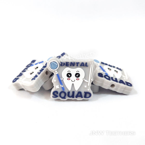 Tooth Dental Squad Silicone Focal Beads
